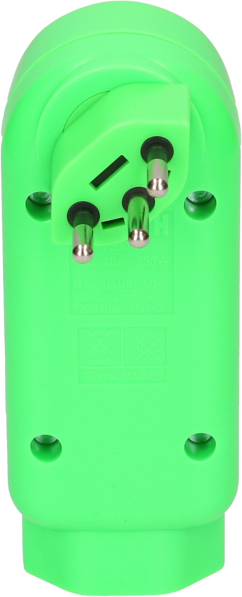 Multi adaptateur ADAPT 2+1x type 13 vert fluo rotatif BS