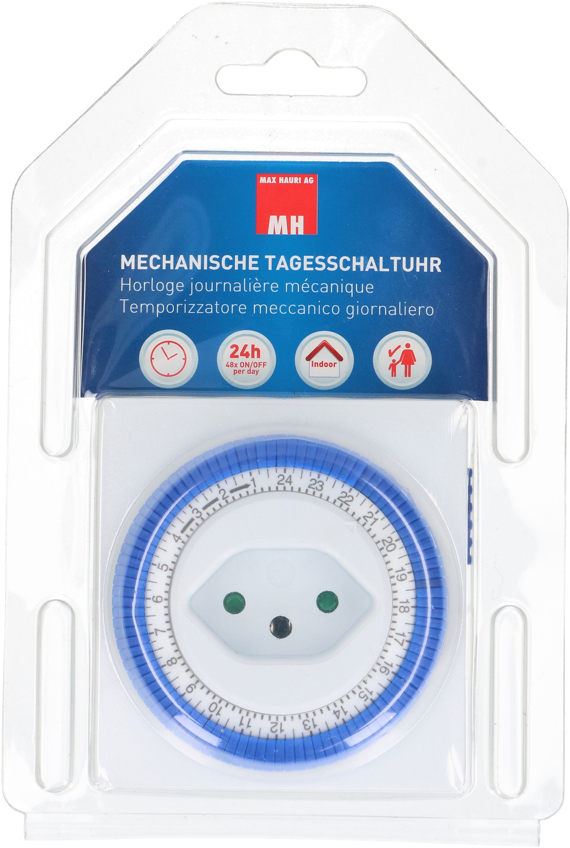 programmateur horaire 24h analogique interrupteur au centre