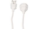 Rallonge TD H05VV-F3G1.0 3m blanc BS type 12 / type 13