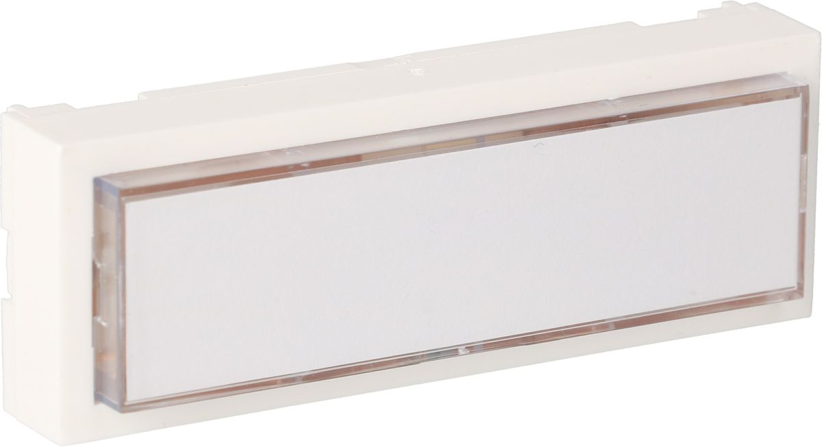 bouton-poussoir de sonnette blanc