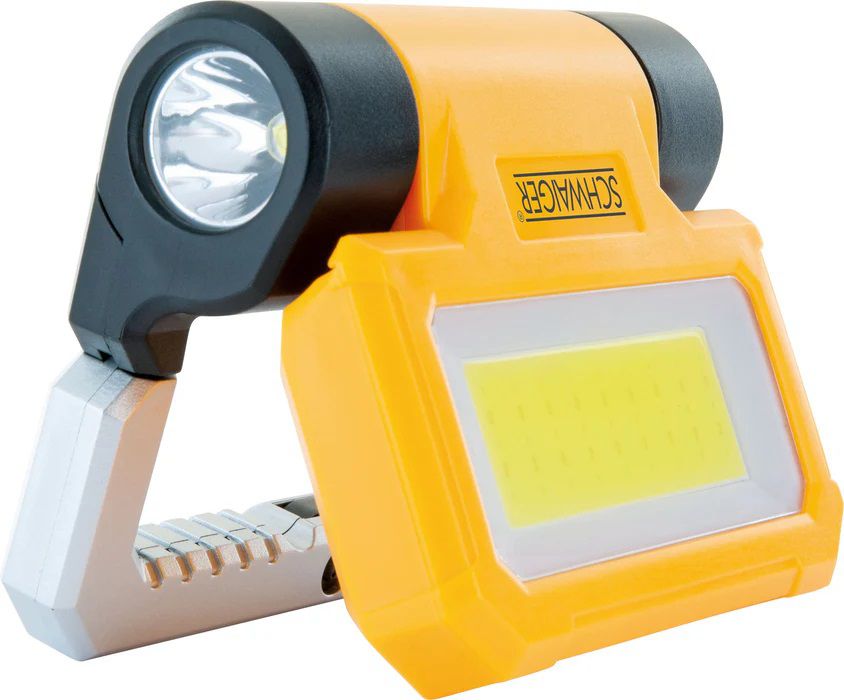 projecteur de travail rechargeable LED 3W+3W lampe de poch nr/jn