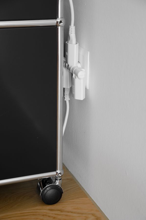 multi adaptateur clip-clap 3x type 13 3 pôles noir BS