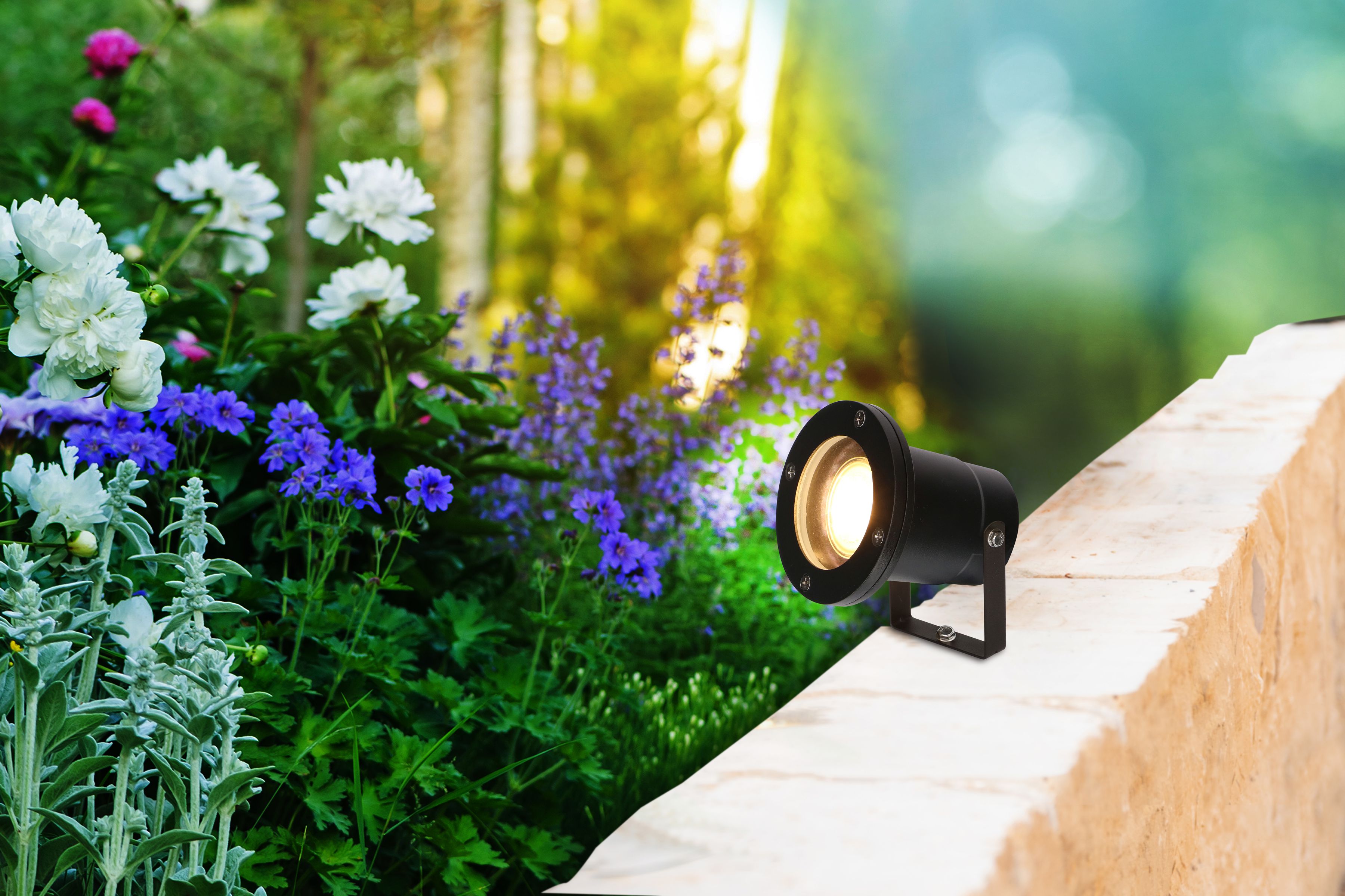 Gartenspot Jupitero / ALU sw IP65 / GU10 Fassung / Typ 13