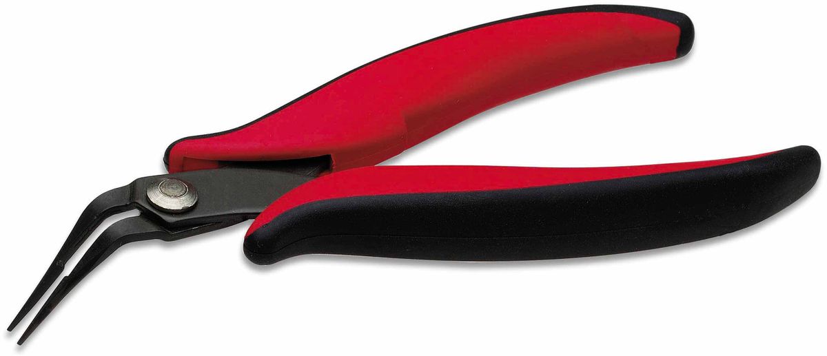 Pince pointue micro-électronique mâchoires courbées