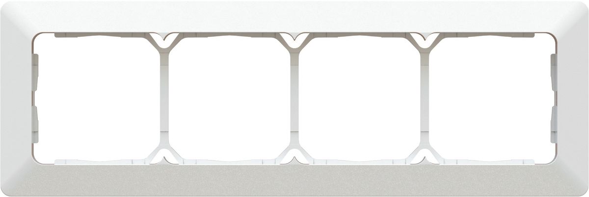 cadre de recouvrement ta.4x1 ENC +profil décoratif priamos blanc