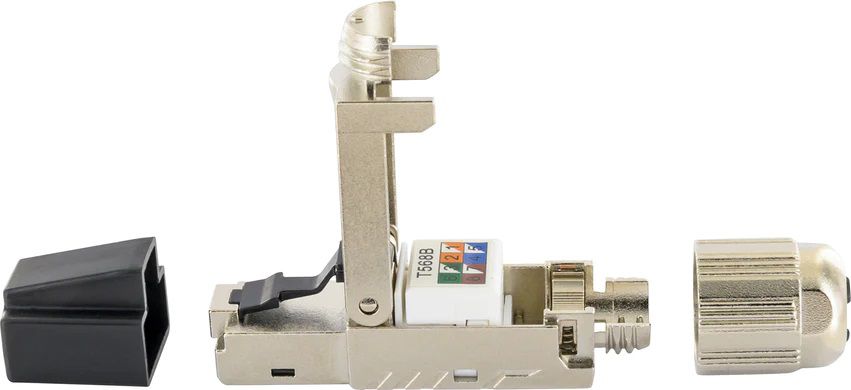 fiche réseau RJ45 Cat. 6a/Cat. 7 métal