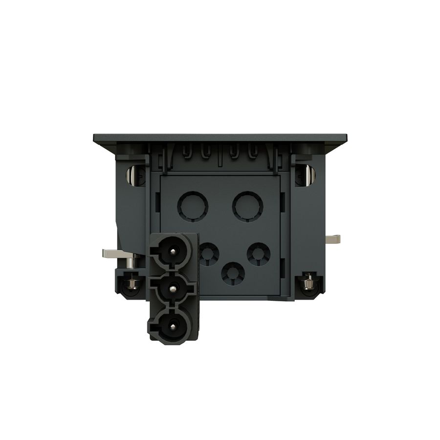 INTRO2.0 bloc multiprise noir 1x type 13 1x USB-A/C