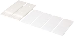 slide-strip support universel pour montage mural blanc 2 pc.