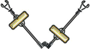 projecteur de travail rechargeable LED 2x 5W pliable noir/jaune