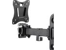 support TV mural MOTION 2 noir inclinable/orientable jusqu'à 25kg