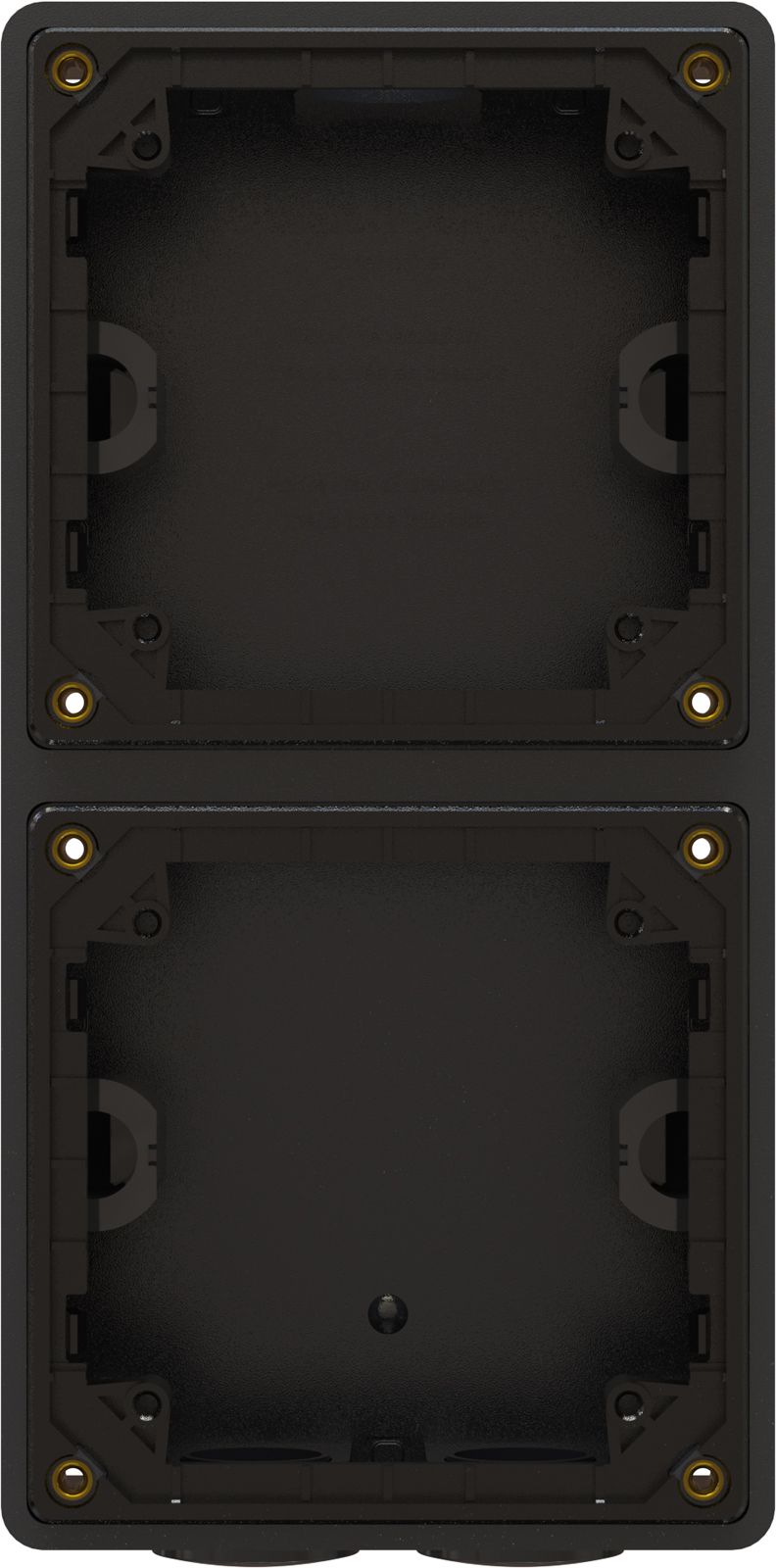 boîtier ta.2x1 AP exo IP55 noir