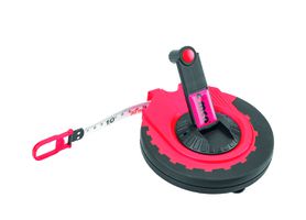 Ruban de mesure 30m noir/rouge