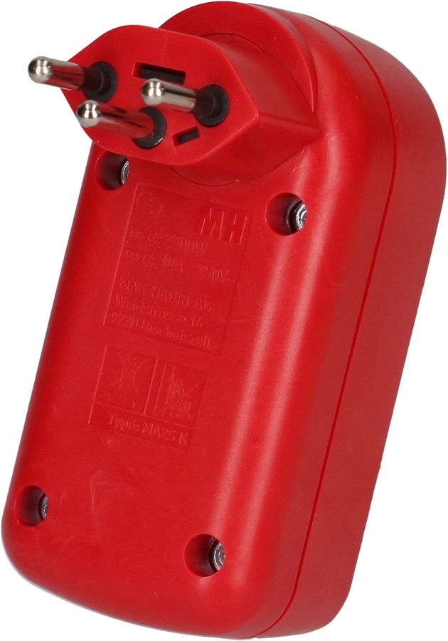 Multi adaptateur ADAPT 2x type 13 rouge rotatif interr. BS