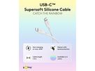 câble de recharge USB-C silicone 1.5m blanc