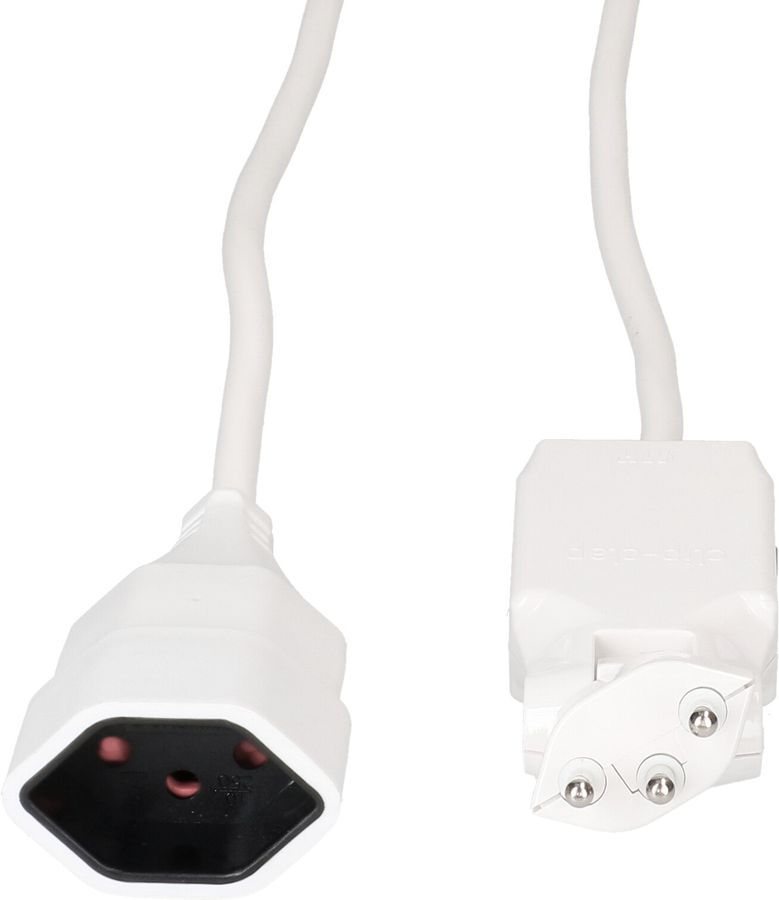Rallonge TD H05VV-F3G1.0 3m blanc clip-clap OCP type 12 / type 13