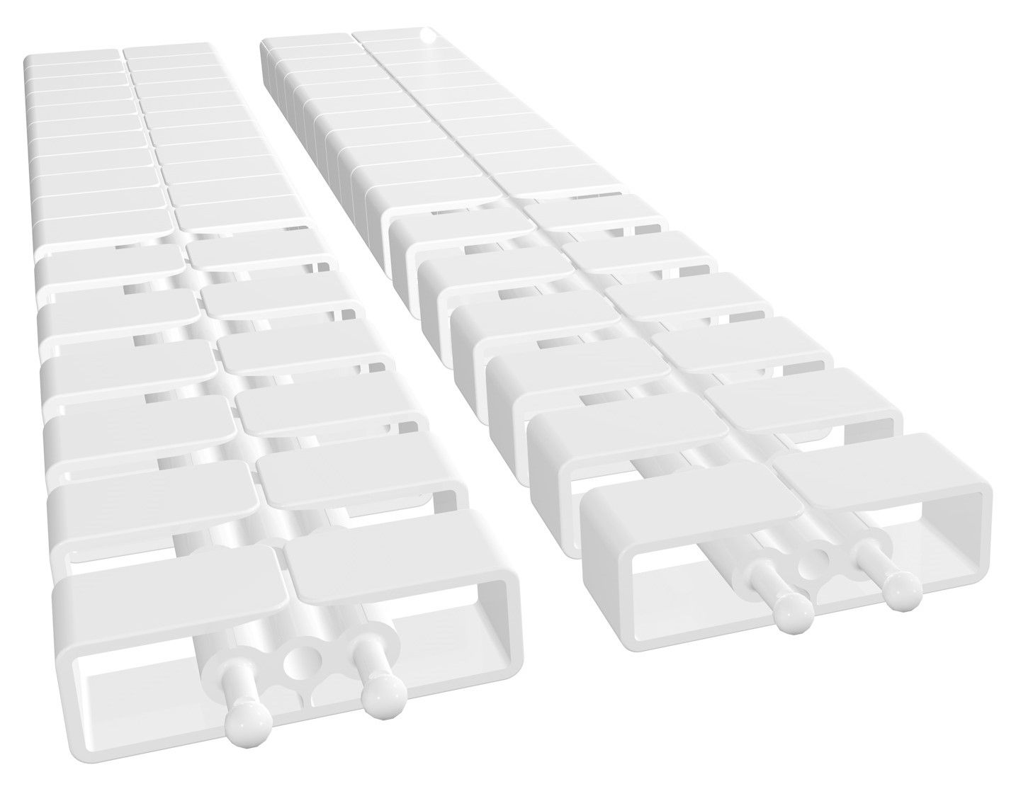 serpentine de câble Cube SL 1.00m blanc RAL9003