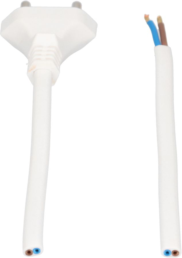 TDF câble secteur H05VVH2-F2X1.0 5m blanc type 11