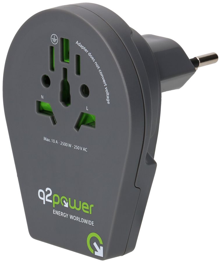 Q2 Power adaptateur mondial CH/IT/BRA