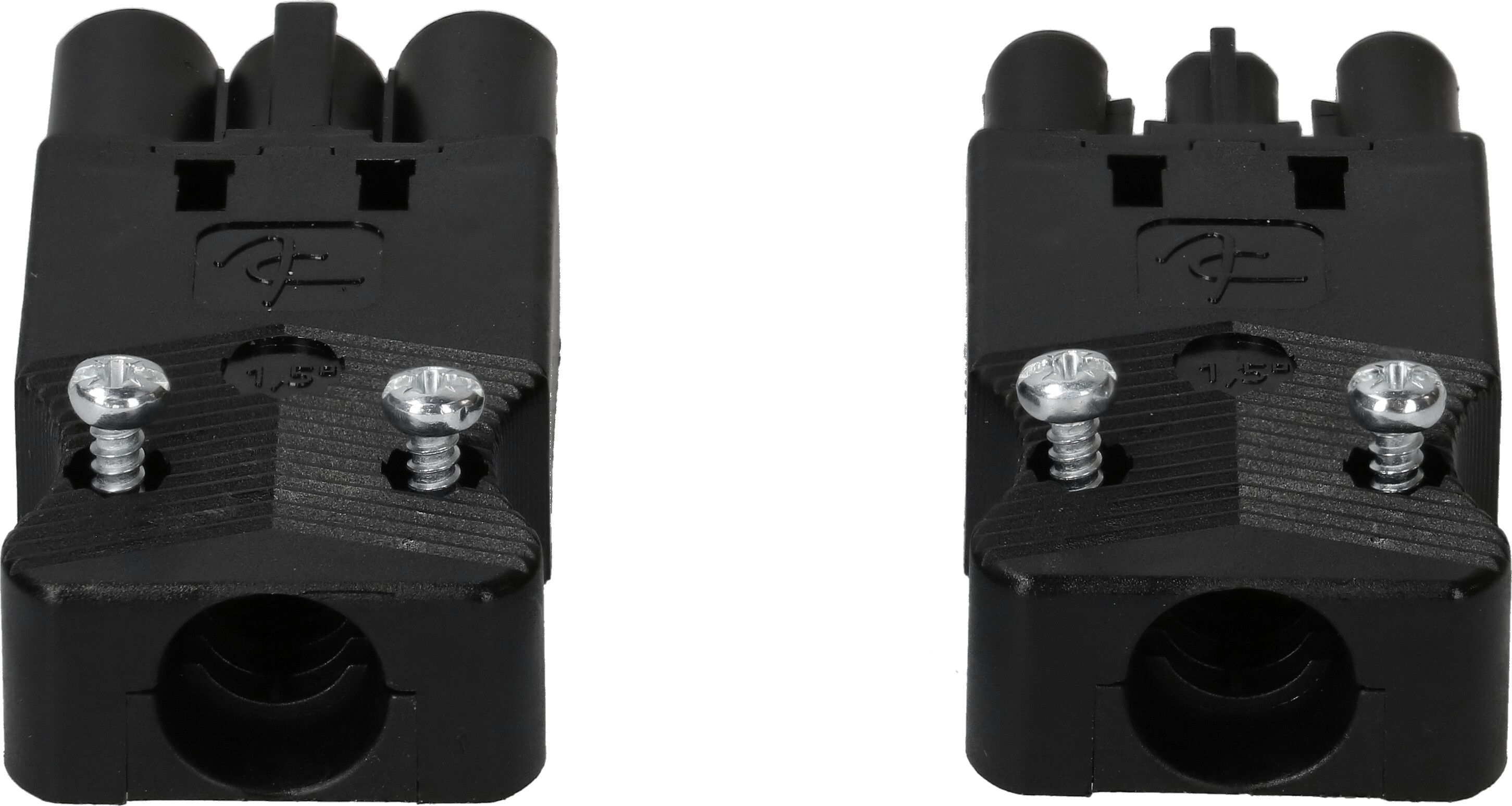 fiche et prise mobile plat 3 pôles 20A/250V IP20