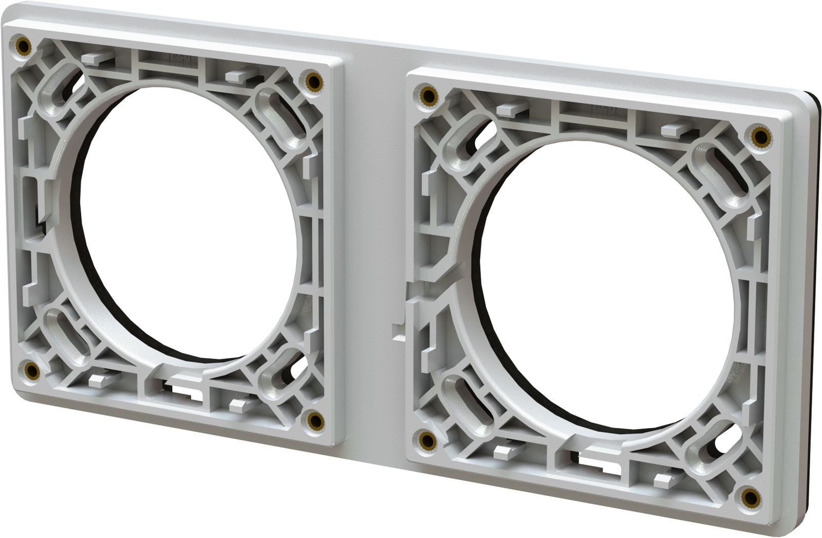 Befestigungsrahmen Gr.1x2/2x1 UP exo IP55 lichtgrau