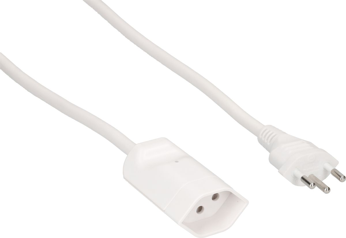 rallonge TD H05VV-F3G1.5 10m blanc avec indicateur d'activité