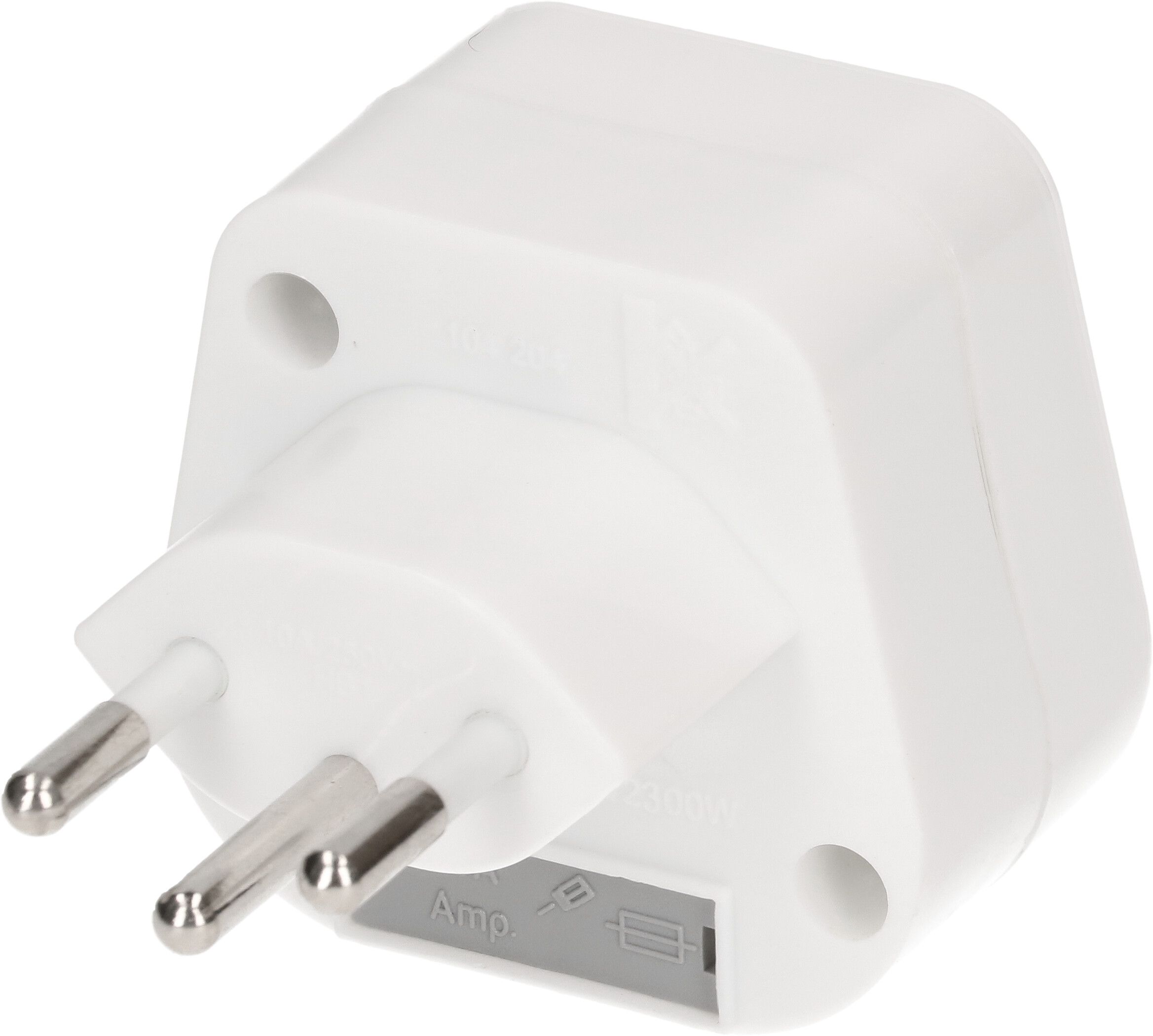 Reiseadapter Typ 12 / Grossbritannien 3-polig weiss