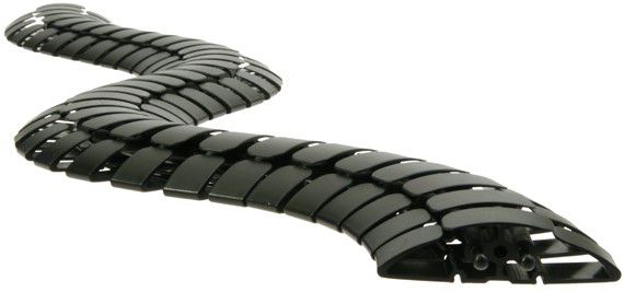 serpentine de câble Pro 90 1.00m noir RAL9005