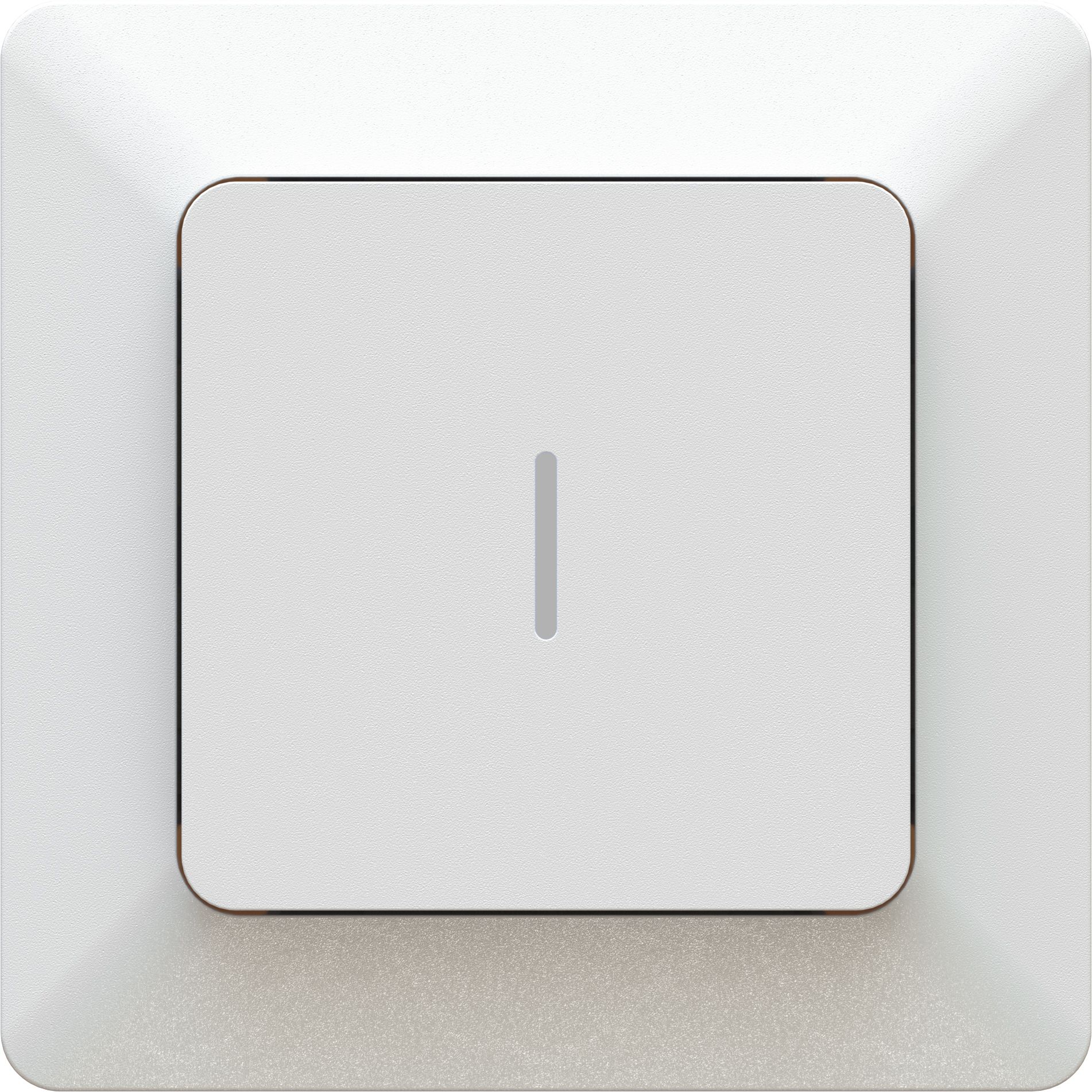 bouton-poussoir NO/NF illuminé ENC priamos blanc