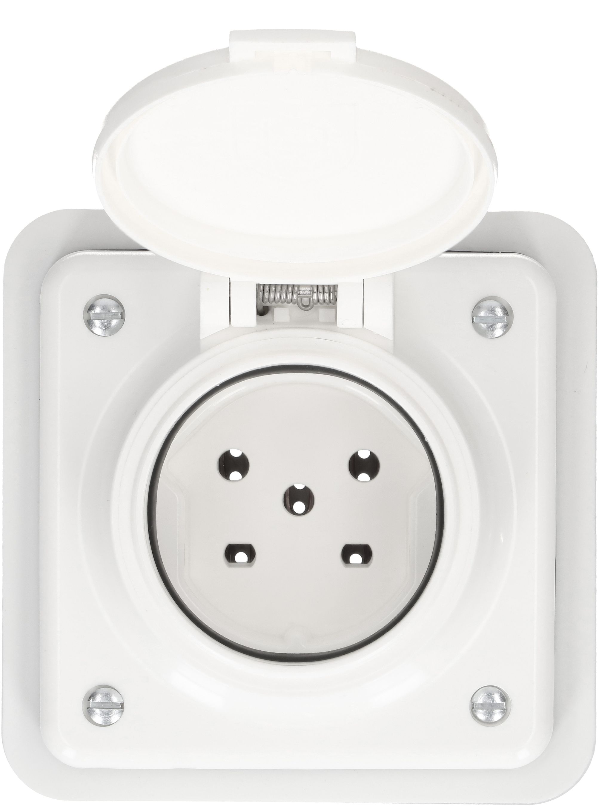 prise 1x type 15 ta.1x1 ENC Mica Nass IP55 blanc