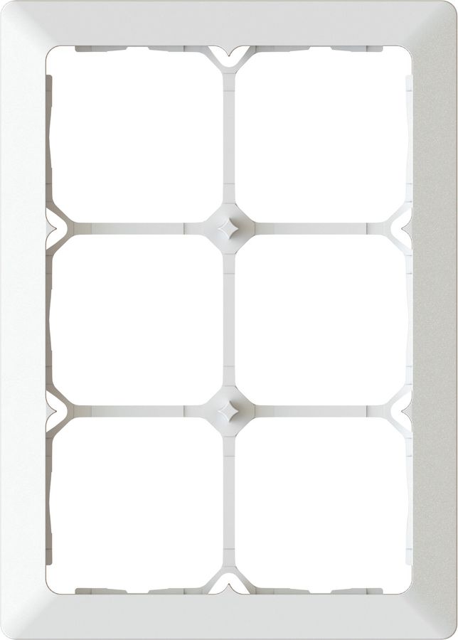 cadre de recouvrement ta.3x2 ENC +profil décoratif priamos blanc