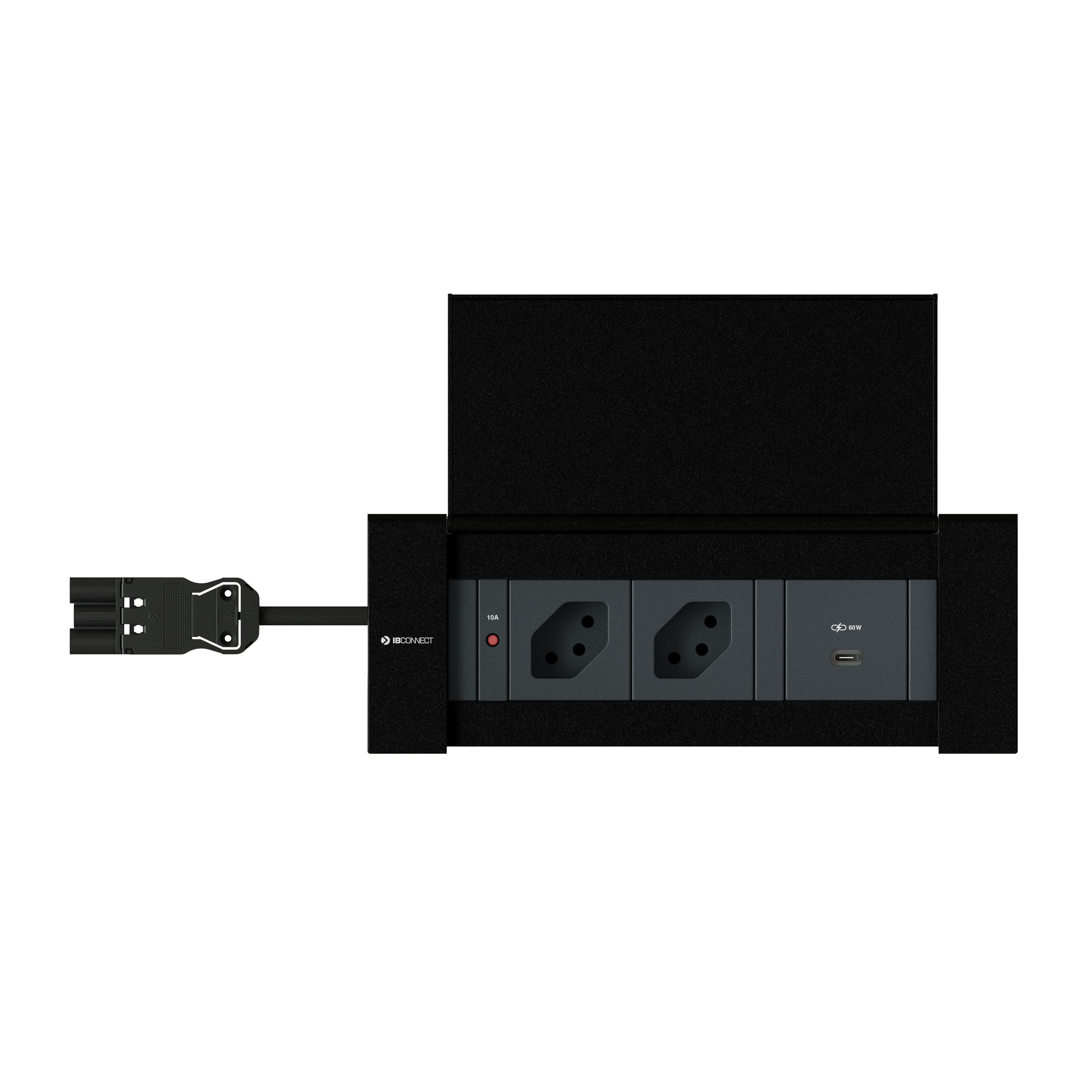 NEXO bloc multiprise noir 2x type 13 1x USB-C 60W