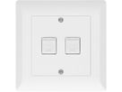 téléphone/réseau 2xRJ45 cat. 6 ENC Kallysto blanc