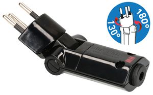 fiche clip-clap type 12 débrochable rotative noir