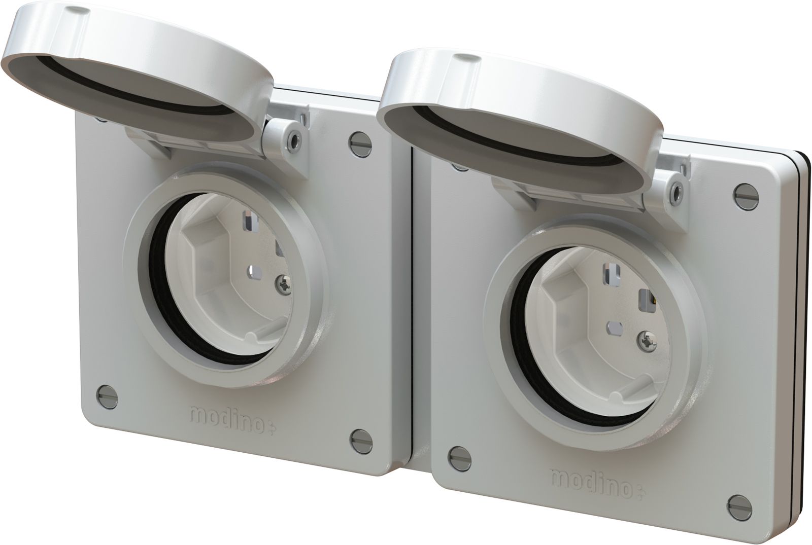 combinaison type 25 / type 25 ta.2x1 ENC exo IP55 gris clair