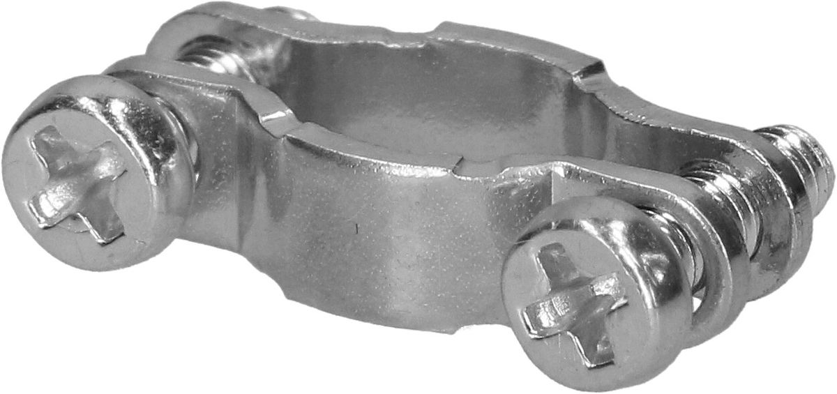 bride de décharge de traction acier galvanisé 2x M2.5x8mm