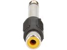 adaptateur audio mono fiche jack/prise RCA noir