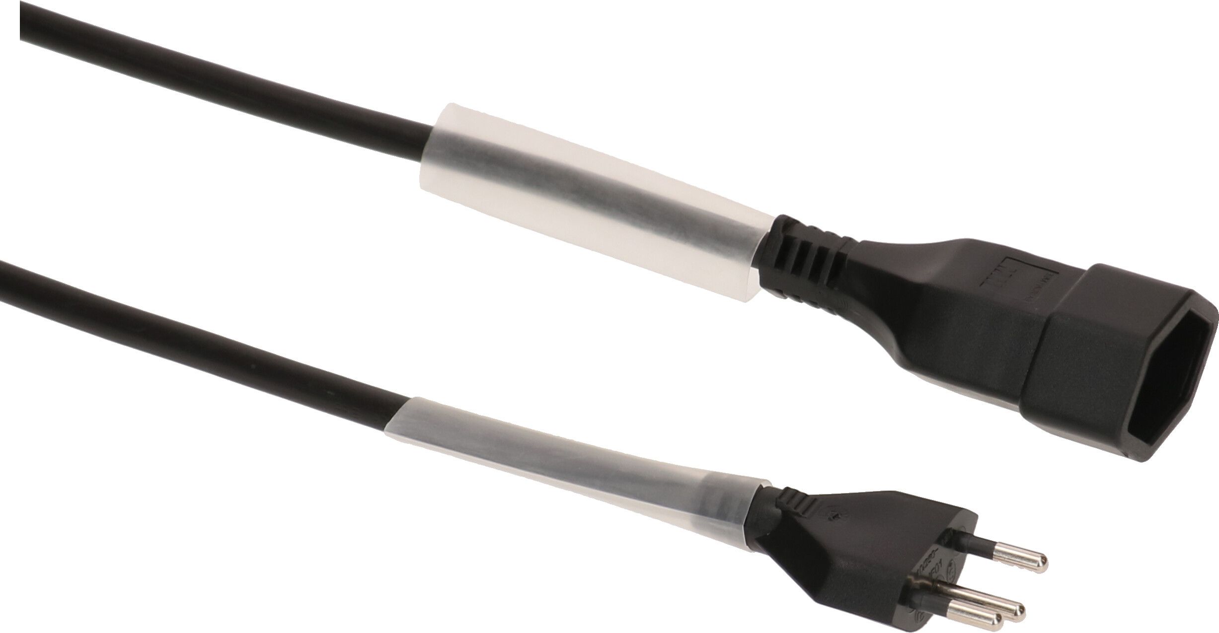 rallonge TD H05VV-F3G1.5 20m noir type 12 / type 13