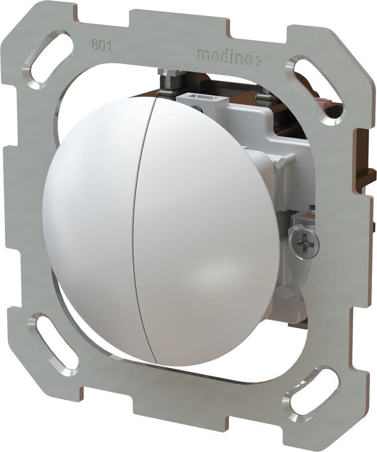 bouton-poussoir double NO/NF insert +plaque frontale exo IP55 bc