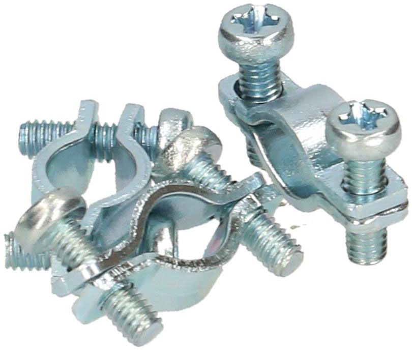 bride de décharge de traction acier galvanisé 2x M2.5x9mm