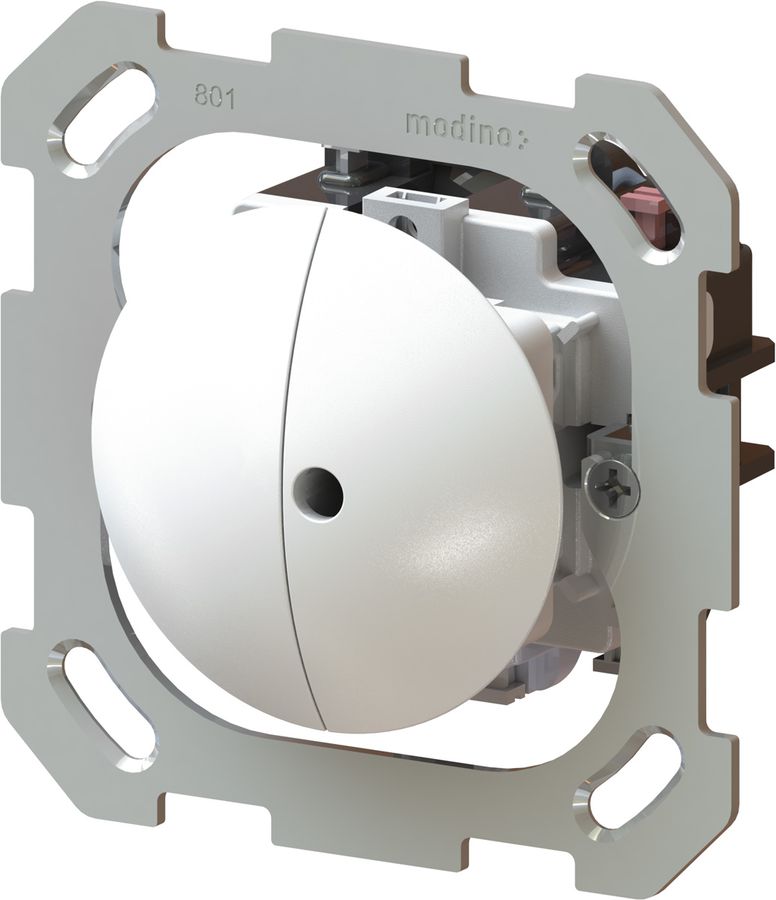 Doppel-Druckschalter Schema 3+3 1x bel. Eins. +Fr.pl. exo IP55 ws