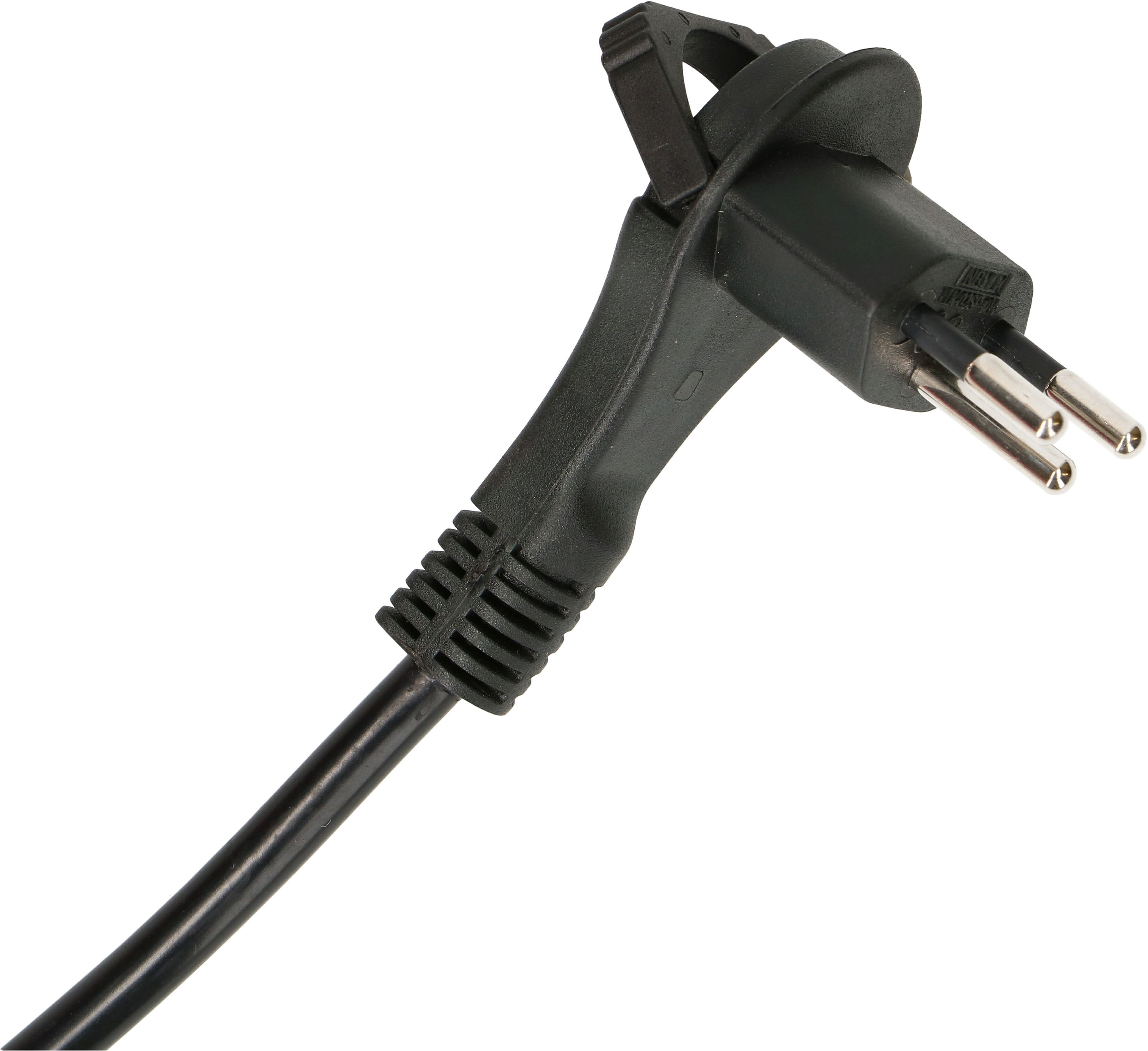 Prolunga TD H05VV-F3G1.0 3m nero ad angolo piatto tipo 12