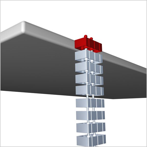 Easy-Fix-Flexkette schwarz RAL 9005