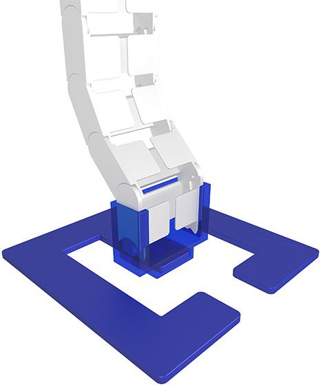 plaque de sol Easy-Floor-Qube noir RAL9005