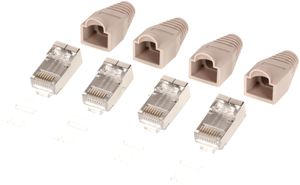 Fiche réseau Cat. 6 RJ45 4 pcs.