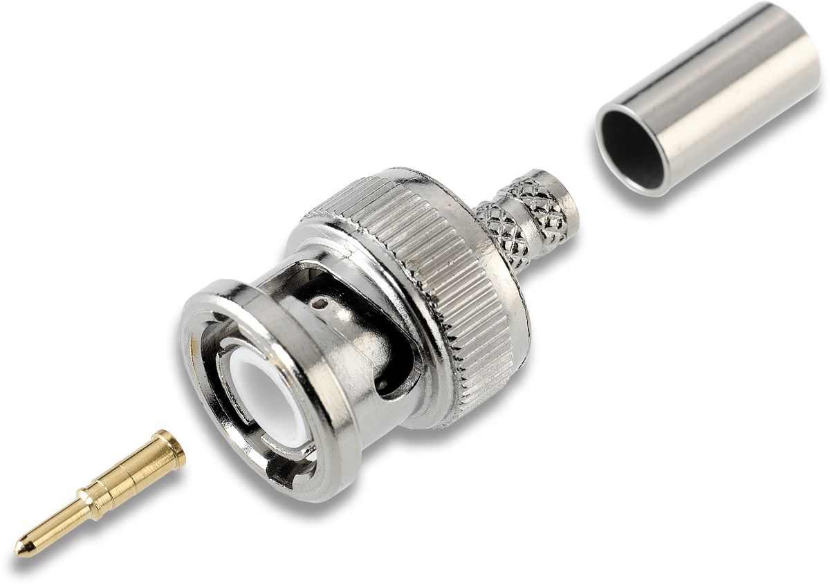 Profilé de rech., sys. pince à sertir, connecteur coaxial BNC/TNC