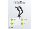 Doppel-Monitorhalterung mit Gasdruckfeder