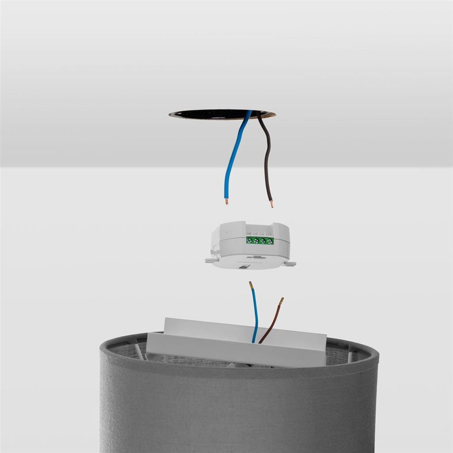 variateur sans fil montage incorporé récepteur blanc