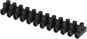 barrete de bornes EKL 1 S 1.5-6mm2 12 pôles noir