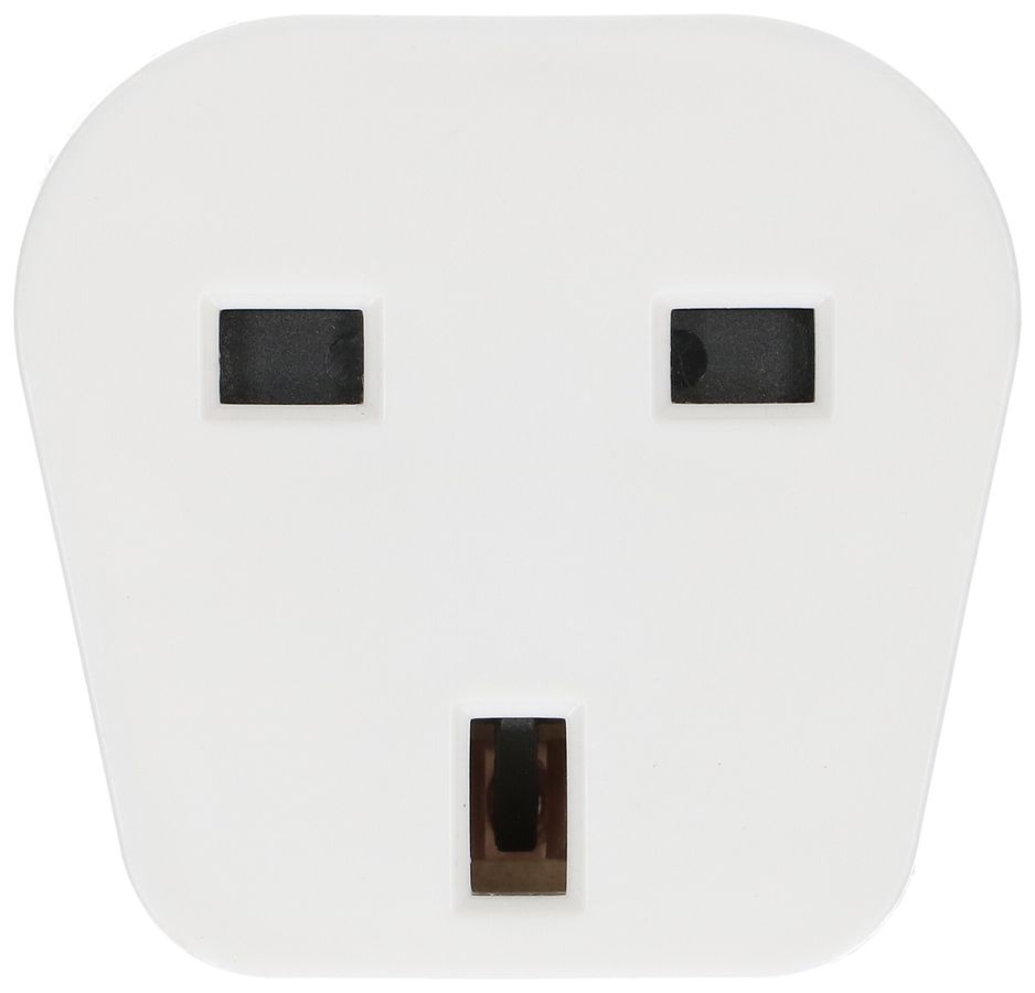 Reiseadapter Typ 12 / Grossbritannien 3-polig weiss