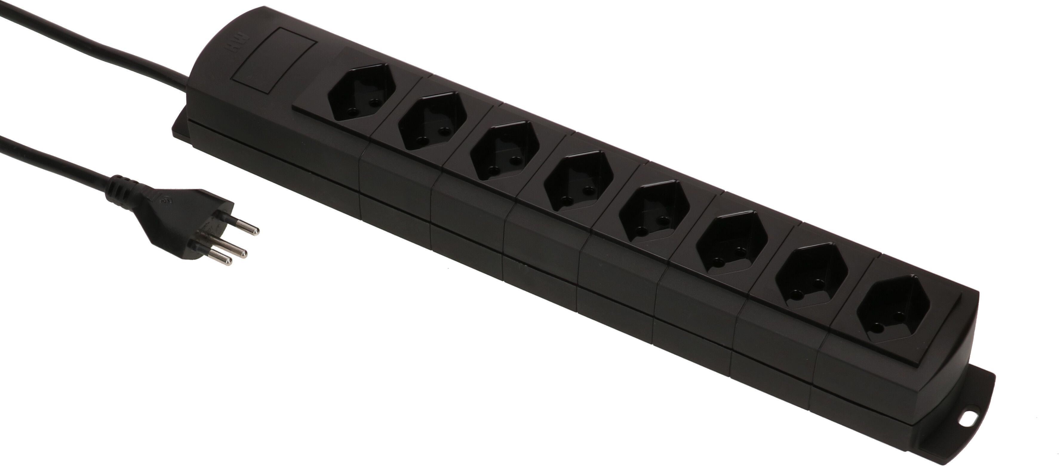 multiprise Prime Line 8x type 13 noir 3m